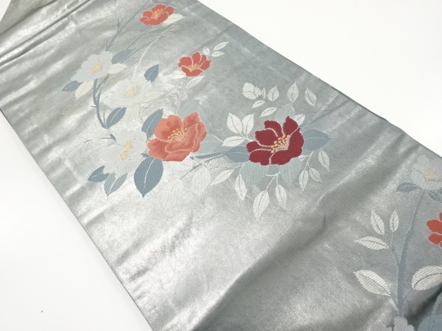 JAPANESE NAGOYA OBI / WOVEN BRANCH FLOWER